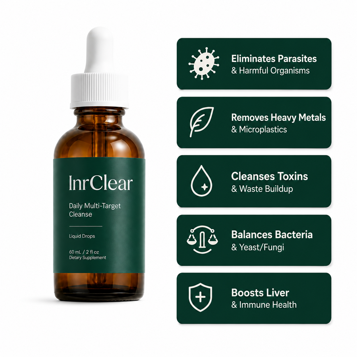 New Maximum Strength Formula - Berberine & Sodium Alginate Parasite + Microplastics Cleanse
